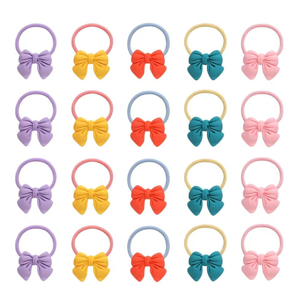 Baby Hair Ties,20 PCS Small Hair Ties For Girls,Bulk Cute Hair Ties for Toddler Girls,Kids