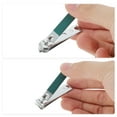 thumbnail image 2 of Unique Bargains 1 Set Texture Nail Clippers Set Toenail Clippers Blackish Green, 2 of 7