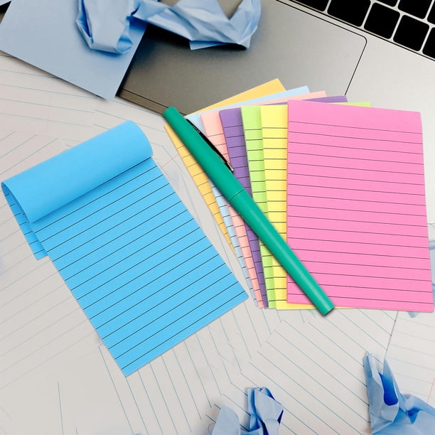 unbranded Papel Notas Adhesivas Multi Color Para Uso Diario Con Fácil Desprendimiento Sin Dejar Residuos