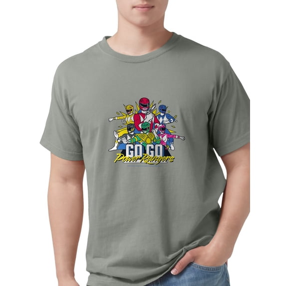 CafePress - Go Go Power Rangers Men's Comfort Colors® T Shirt - Mens Comfort Colors® Shirt