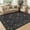 Blue, variant on Senfot 8x10 Floral Print Area Rug Machine Washable Non-Slip Stain Resistant Low Pile Bordered Farmhouse Rug for Living Room Bedroom Home Office Blue