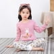 thumbnail image 3 of Conjunto de pijama de algodón de manga larga para niños y niñas, ropa de dormir para niños, pijamas de Navidad, pijamas de gato de dibujos animados para niños de 4, 6, 8 y 9 años, Invierno, 3 of 4
