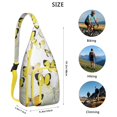 thumbnail image 2 of Tropical Butterfly Sling Backpack – Artistic & Fashionable Crossbody Shoulder Bag, MultiLayer Storage for Outdoor Adventures, Commuting & Photography, 2 of 4