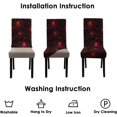 thumbnail image 6 of Halloween Chair Covers Set of 6,Halloween Spider Web Parsons Chair slipcovers, Red Spider Kitchen Dining Room Decor Chair Seat Cover Protectors(Spider Web,6 Pack), 6 of 6