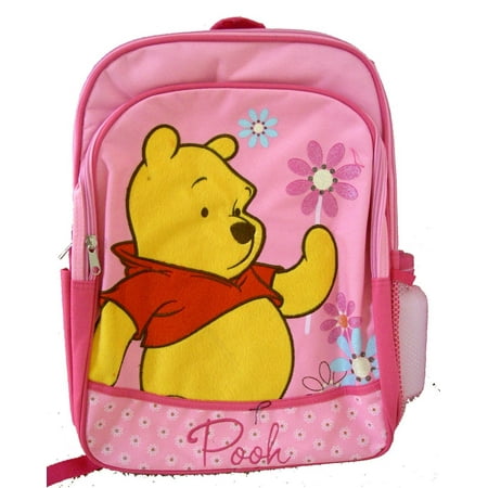 Backpack - Disney - Winnie the Pooh - Pink Flower (Large School Bag) New 222147