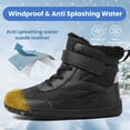 thumbnail image 4 of Fadezar Kids Snow Boots Boys Girls Lightweight Winter Boots Warm Barefoot Shoes for Toddler Kid, 4 of 6