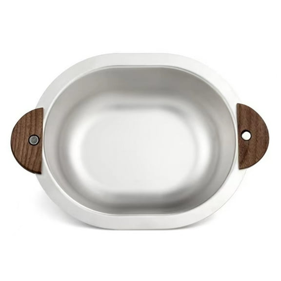 Serving Bowls Durable Stainless Steel Cereal Bowls Oval Shape Bear Bowl