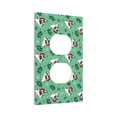 thumbnail image 2 of Kll Christmas French Bulldog Wall Plate,Gloss Finish,Standard Size 1 - 5" X 3", Polycarbonate Thermoplastic,Electric Receptacle Plug Covers, 2 of 8