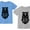 Toddler California Blue / Baby Gray, variant on Brother And Sister Matching Outfits Bear Family Siblings Shirts Set Kids Tee Toddler California Blue 5/6 / Baby Gray 3T