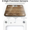 thumbnail image 4 of RENPHO Highly Accurate Digital Body Weight Scale, 400 lb, Wooden, 4 of 8