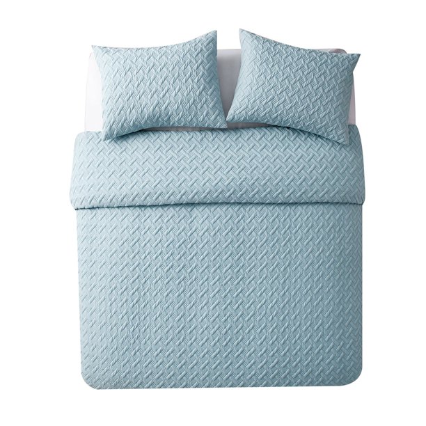 VCNY Home Nina Geometric Embossed Bedding Comforter Set, Shams Included