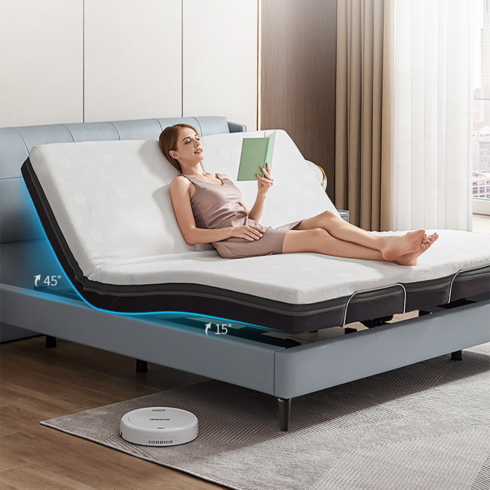 SOPAT Queen, Electric Adjustable Massage Bed, Adjustable Bed Frame