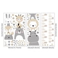thumbnail image 3 of Adhesivo de pared con gráfico de altura para niños, adhesivo de pared con gráfico de altura para niños, animales del bosque, adhesivo mural extraíble para pared para decoración de, 3 of 5