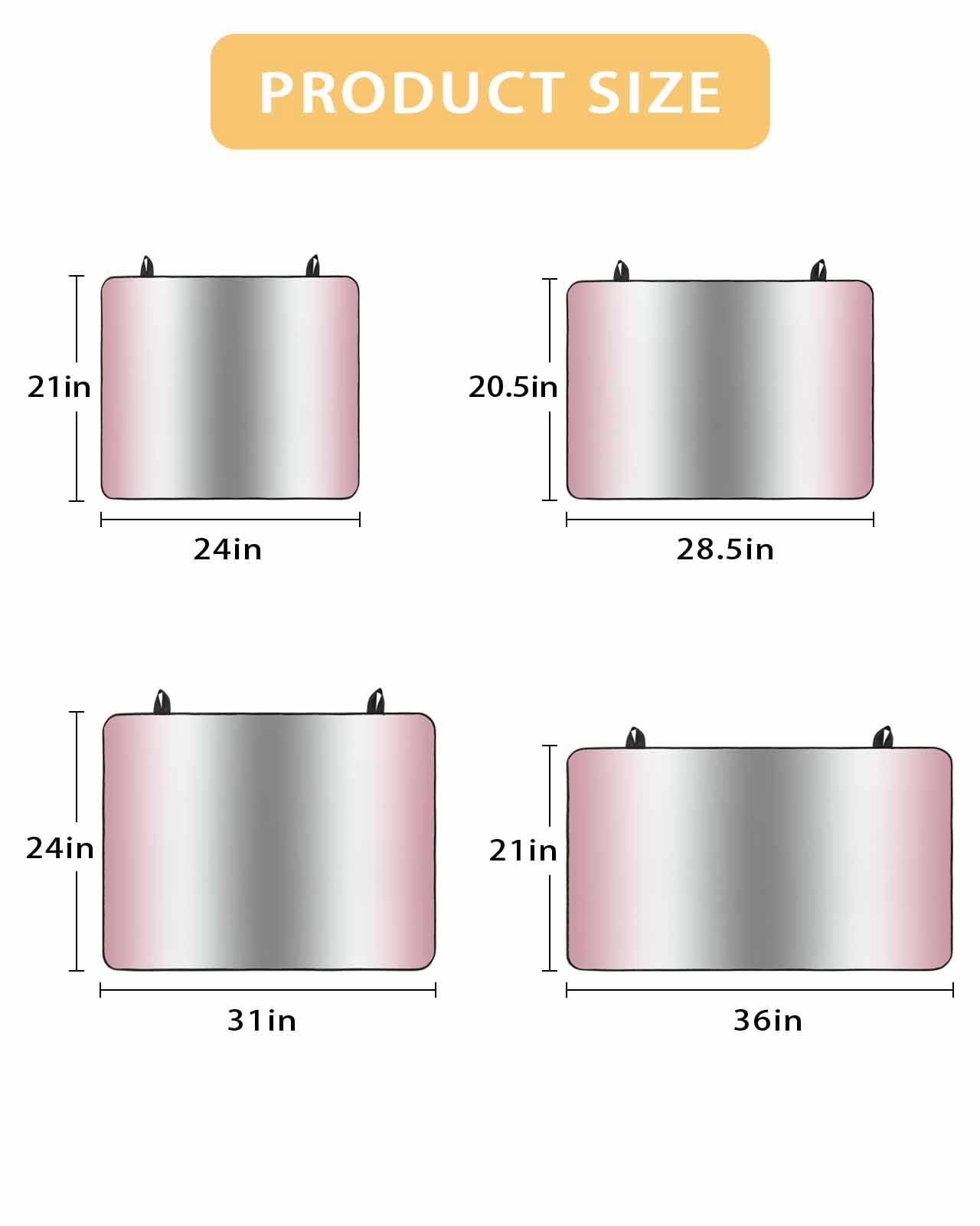 nqOlkjepod Large Induction Cooktop Protector Mat 24"x21", Pink Grey Stove Top Covers for Electric Stove, Gray Farmhouse Modern Rustic Decorative Stove Burner Cover Mats, Glass Top Stove Cover