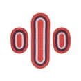 thumbnail image 2 of Better Trends SS-3PCB2472AMS 24 x 72 in. Reversible Country Braid Rug Set - Americana - 3 Piece, 2 of 5