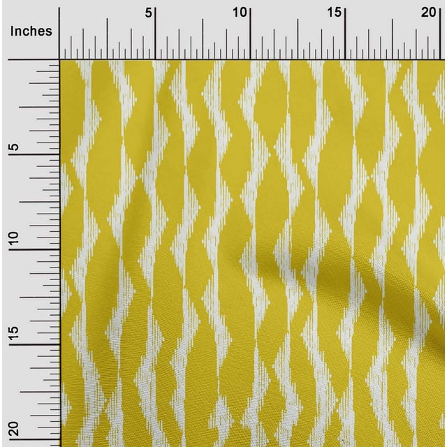 oneOone Viscose Chiffon Fabric Abstract Stripe Ikat Fabric Prints By Yard 42 Inch Wide