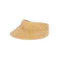 thumbnail image 2 of Time and Tru Women’s Flat Visor, Dark Natural, One Size Fits Most, 2 of 4