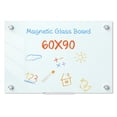 thumbnail image 2 of Glass Dry Erase Board with Magnets & Markers, Frameless Magnetic Whiteboard for Wall, Stain Resistant, Easy Clean, for Office, Home, Classroom, 2 of 7