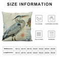 thumbnail image 5 of Nawypu Farmhouse Burlap Pillow Covers Watercolor Heron Square Cushion Covers for Sofa Couch Bed Chair Home Decoration, 5 of 5