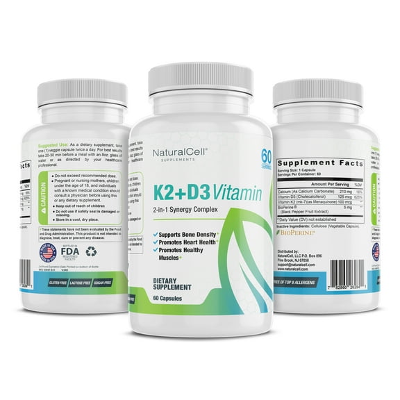 K2 D3 Vitamin - 2-In-1 Synergy Complex