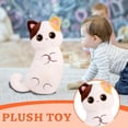 thumbnail image 2 of Calico Cat Long Body Pillow, 20.8in Soft Plush Toy, Long Cat Stuffed Animal for Sleeping, Cute Kitty Cushion, Decorative Bed Pillow, Cuddly Doll, 2 of 5