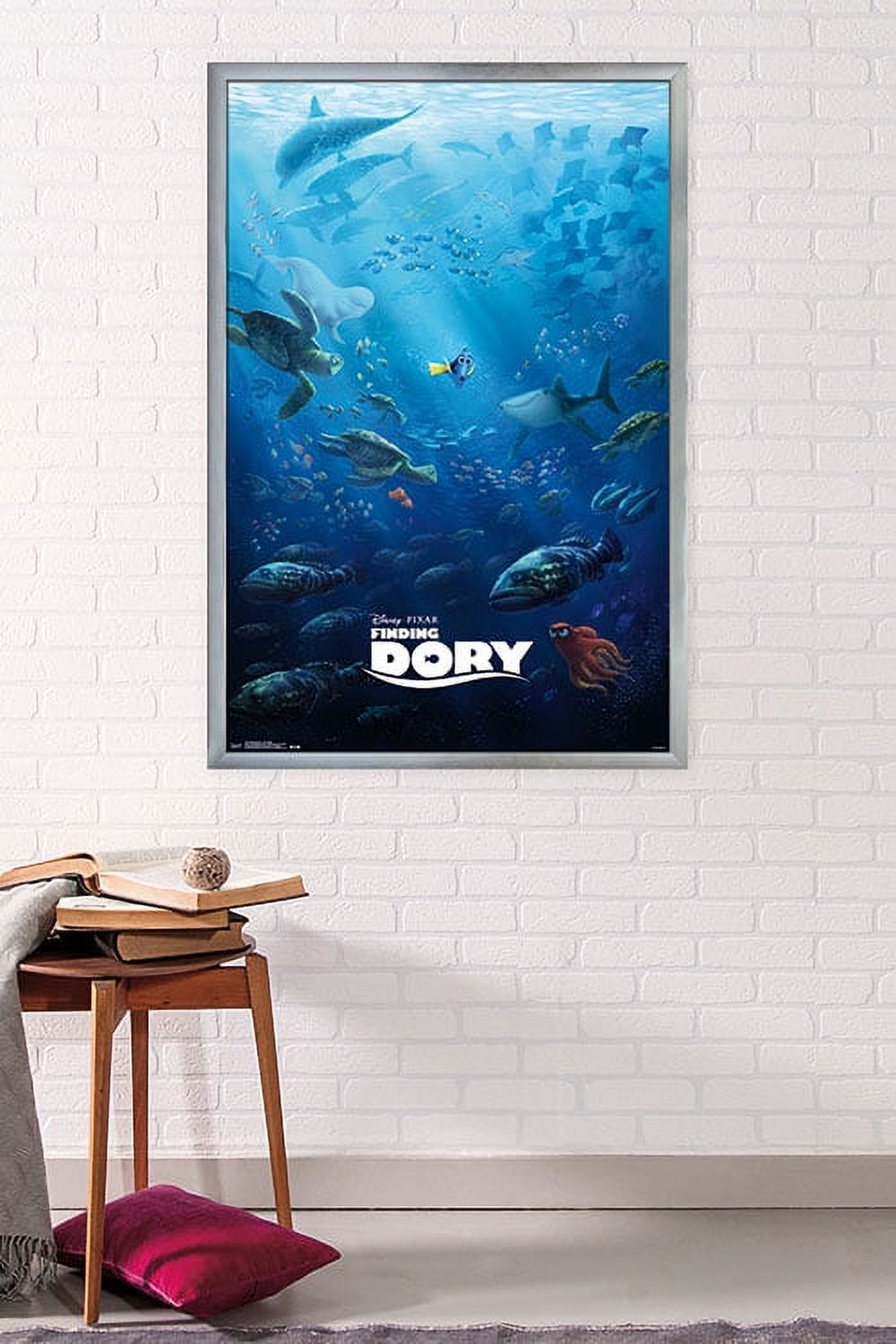 Disney Pixar Finding Dory - One Sheet Wall Poster, 22.375" x 34", Framed