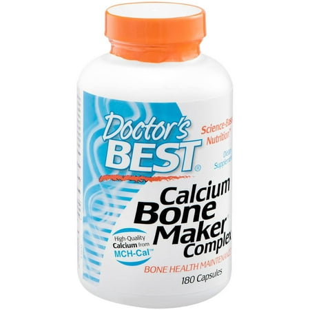 Doctor's Best Calcium Bone Maker Complex Dietary Supplement Capsules, 180 (The Best Calcium Supplement)