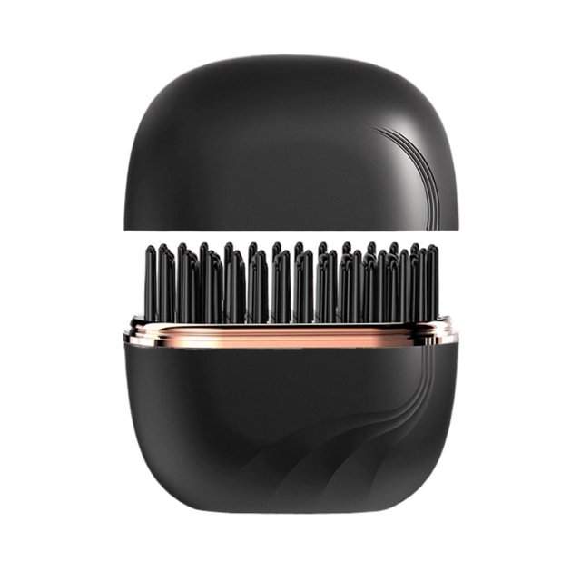 Mini Portable Lazy Straight Hair Comb, Roll Straight Dual use Comb Hair Wireless Straight