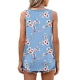 thumbnail image 5 of Xdegoge Tank Tops for Women Under 5 Sleeveless Crew Neck T Shirt Summer Tunic Fashion Tops Floral Print Loose Fit Workout Tee Shirt Dressy Casual Work Blouses Women Where Is, 5 of 7