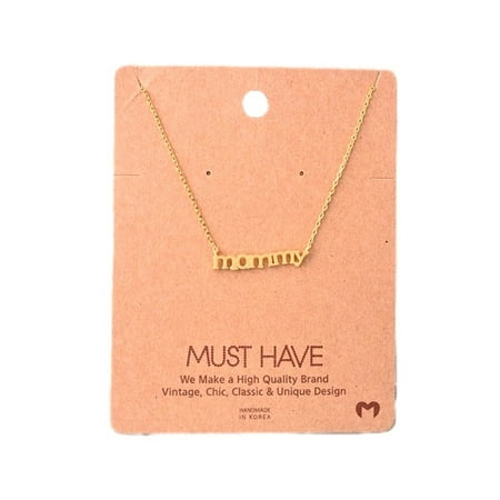 Must Have-Mommy NeckLace, Gold