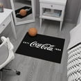 thumbnail image 5 of Ottomanson Coca-Cola Logo Machine Washable Non-Slip Rubberback 2x3 Area Rug, 2'3" x 3', Black, 5 of 7