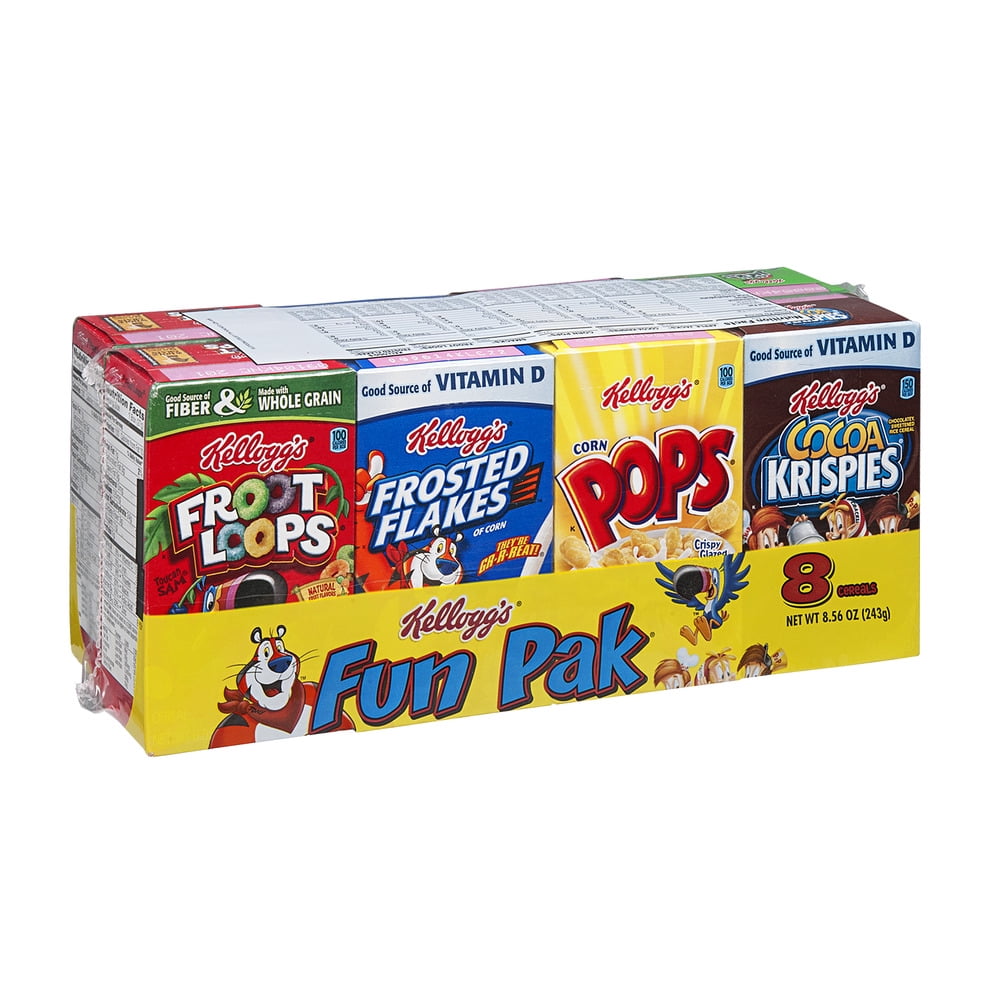 Kellogg S Cereals Variety Fun Pak Ct Cereal Variety Kelloggs My XXX
