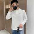 thumbnail image 5 of Ropa masculina, camisetas blancas, camisetas tipo polo con gráficos para hombre, camisetas de gran tamaño, talla grande, bordadas, moda Harajuku, citas, tendencias de 2024, talla grande, talla XL, A, 5 of 5