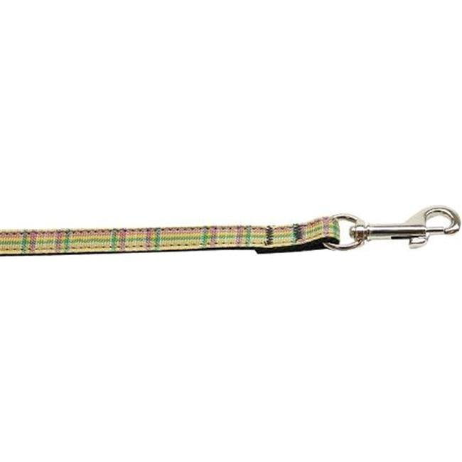 Brown Checkered Collar and Leash Set – Mixed Breed