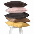 thumbnail image 7 of A1HC Set of 2 Luxurious Soft Velvet Throw Pillow Covers Only, 24"x24", Pink, Decorative Cushion Covers with Hidden YKK Zipper for Sofa or Bed, 7 of 7