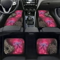 thumbnail image 2 of Xoenoiee Butterfly and Leopard Print Car Mats Universal Fit Auto Carpet Car Floor Mats Floor Contour Liners Fit for Sedan, SUV, Truck, Van, Set of 4, Washable, 2 of 6