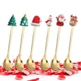 thumbnail image 4 of Cuchara de Navidad Ganfancp 6Pcs Acero Inoxidable Set de Regalo Cuchara de Postre Tenedor Cuchara de Café, 4 of 4