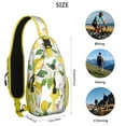 thumbnail image 5 of Crossbody Sling Backpack for Women Men Lemon Shoulder Sling Crossbody Casual Chest Bag for Travel Sports Running Hiking, 5 of 6