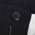 thumbnail image 6 of Bienzoe Boy's School Uniforms Flat Front Bermuda Shorts Navy 5, 6 of 10