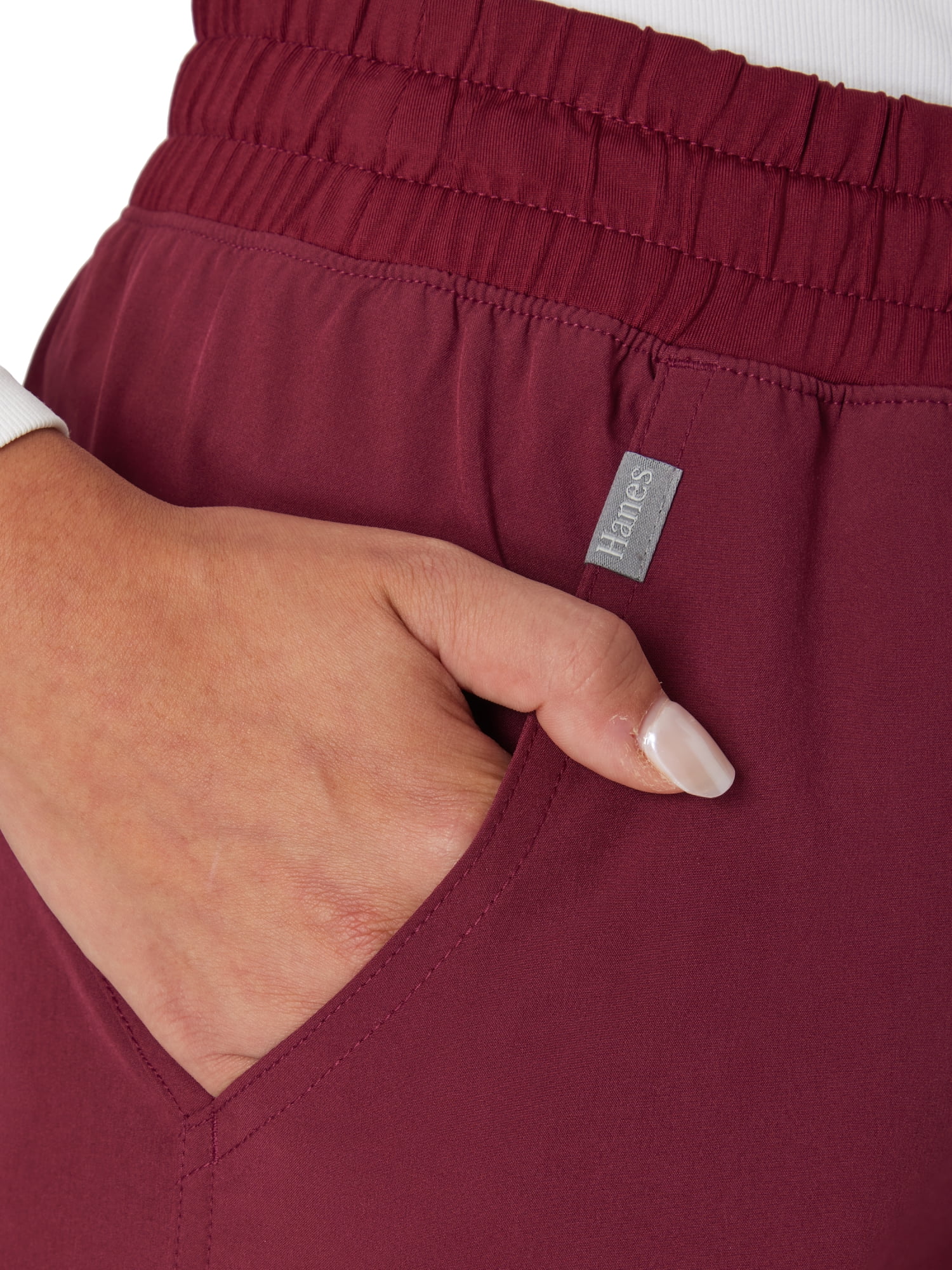 Hanes Womens Scrubs Drawstring Scrub Pants, Straight Leg, Comfort Fit, Pockets, Sizes XS-3XL