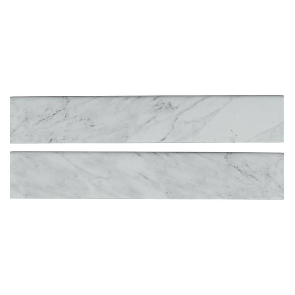 MSI Carrara Bullnose 3 in. x 18 in. Matte Porcelain Wall Tile (15 Lin. ft./Case)