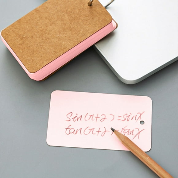 Ganfancp 3 Color Iron Ring Handwritten Hard Blank Card Loose-leaf Book Fragment Time Utilization Memory Card Deals Of The Day