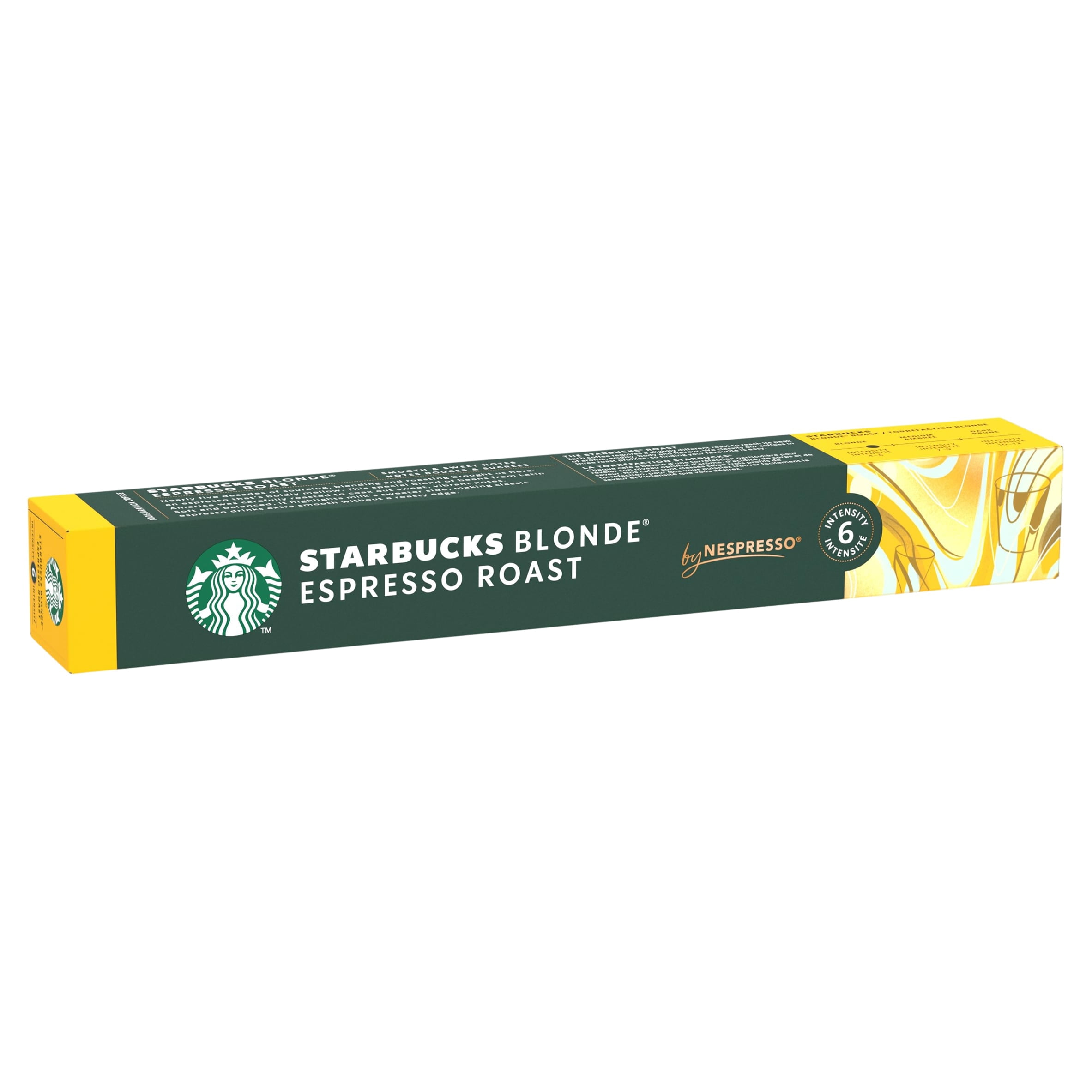 Starbucks by Nespresso Blonde Espresso Roast Coffee Pods x10 53g Imported from Britain