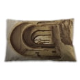 thumbnail image 1 of Ahgly Company Patterned Indoor Rectangular Saddle Brown Lumbar Throw Pillow, 13 inch by 19 inch, 1 of 5