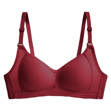 Huuilaibazoo Comfortable Seamless Bra for Women Push up Wireless Soft Support Regular Minimizer Bra