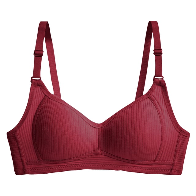 Timegard Wireless Bras for Women Adjustable Strap Full Support Breathable Comfort Summer Everyday Bras