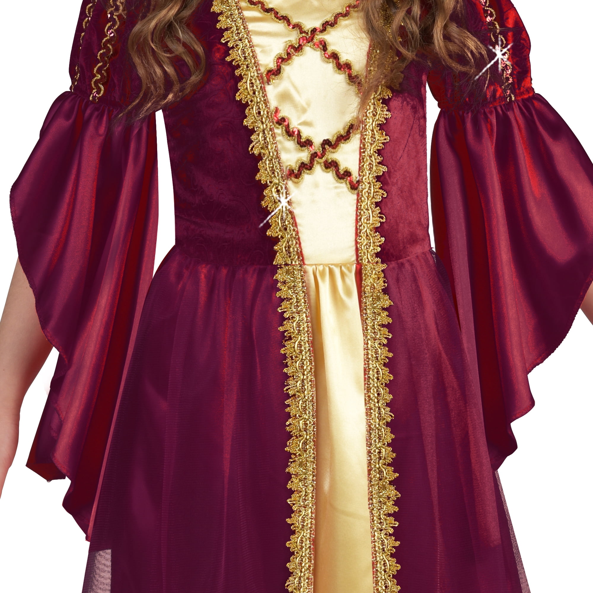 Renaissance Princess Halloween Costume for Children, Girl's Size L (10/12), by Way to Celebrate