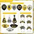 thumbnail image 6 of 77PCS Glitter New Year Eves Party Supplies 2026 New Years Hats Happy New Year Headband Photo Booth Props Tinsel Backdrop Noisemaker 2026 Balloons for New Years Decorations NYE Decorations 2026, 6 of 7