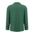 thumbnail image 5 of Razzly Women Button down Open Elbow Shirt Short Sleeve Shirts for Women Casual Summer Women S Tops Short Sleeve Top Tee Women Oversized Linen Shirts for Women Exercise T Shirts for(Dark Green,XL), 5 of 6