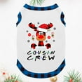 thumbnail image 4 of Cousin Crew Family Matching Christmas Pajamas with Festive Plaid Designs, Sizes NB to 6XL with Pet Outfit, 4 of 7